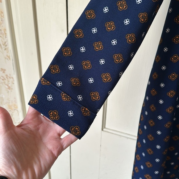 Mud Pie Navy and Orange dress size small - Picture 4 of 4